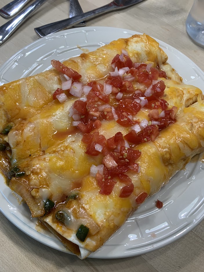 Enchiladas on a plate